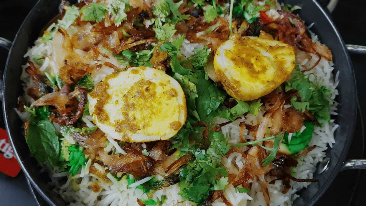 Restaurant Style Egg Dum Biryani  | Egg Biryani | Anda Biryani | Kadhai Egg Biryani