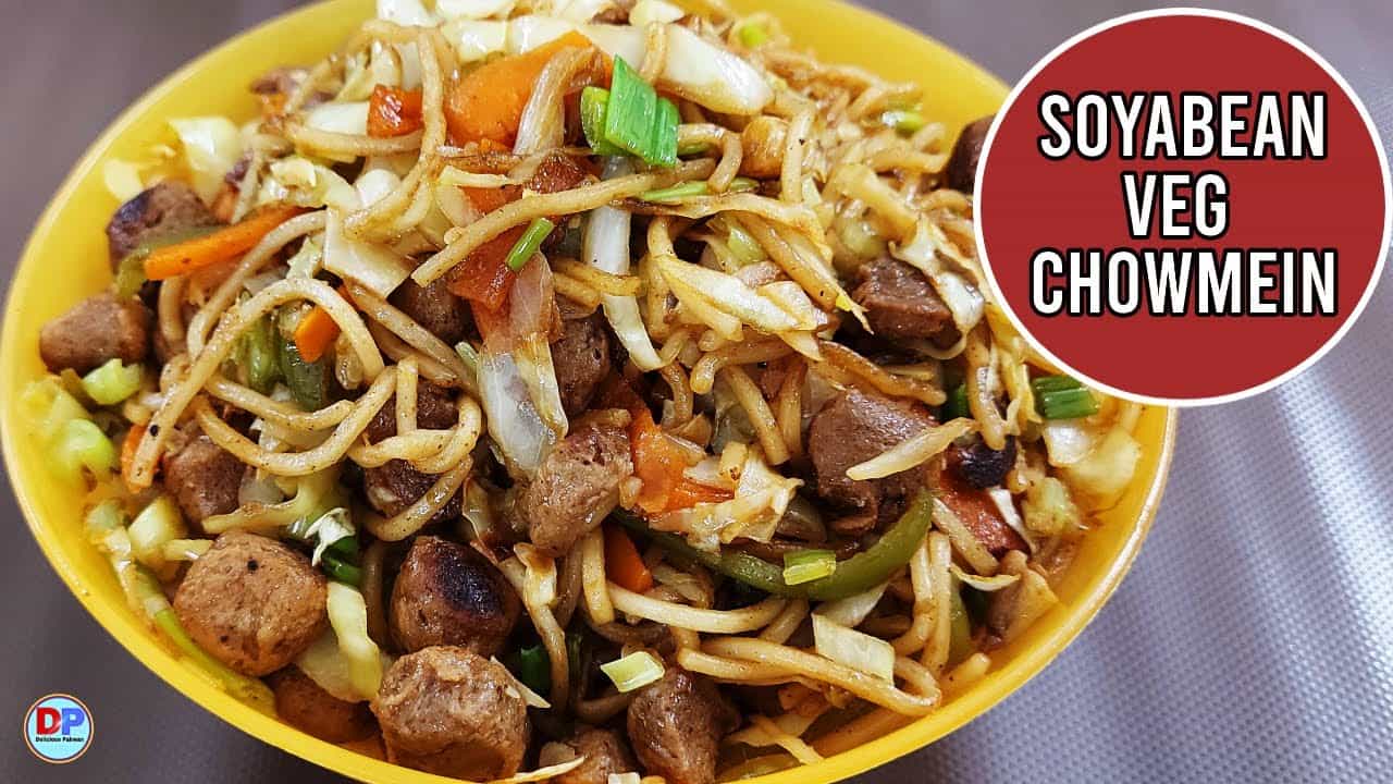 Soya Noodles Recipe | Soya Chunks Noodles | Veg Chowmein | Chowmein Hakka Noodles