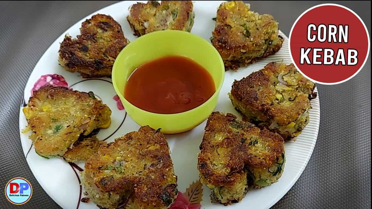 Corn Kebab | Corn Kabab | Corn Kebab Recipe | Starter Recipe by Delicious Pakwan